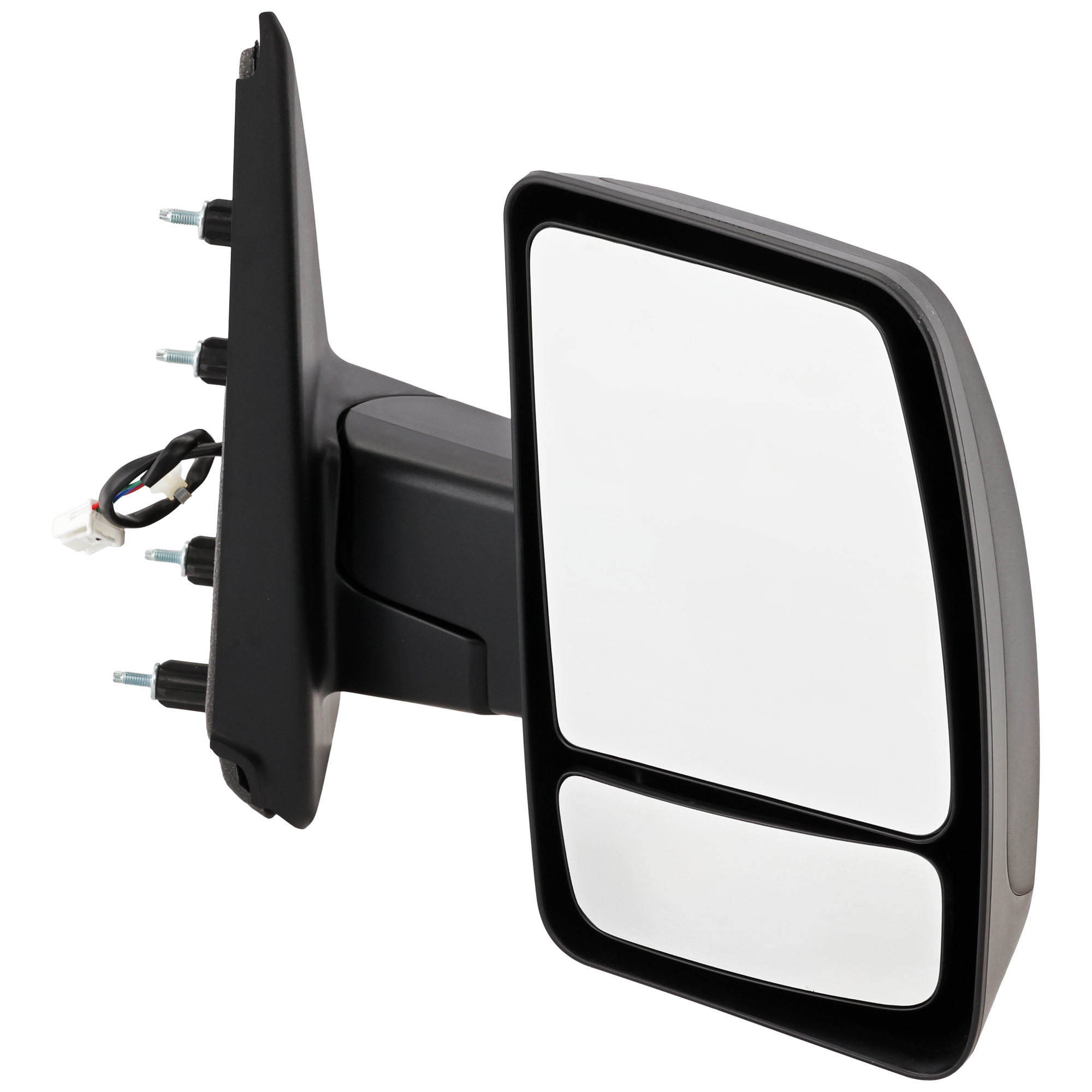 Passenger Side Mirror, Power Adjust, Non-Heated, Manual Folding, Textured Black, No Signal Light, No Memory, No Puddle Light, No Auto-Dim, With Blind Spot Glass - Image 2