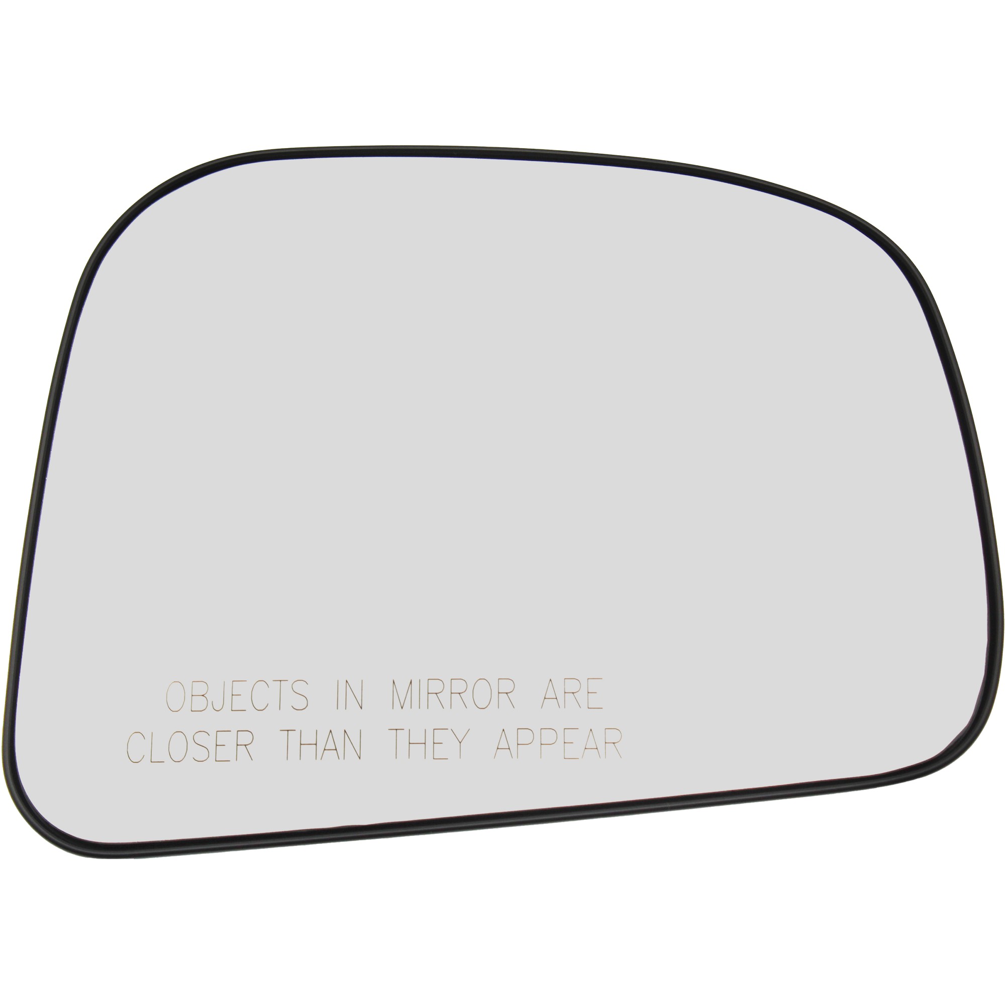 Passenger Side Mirror Glass, Non-Heated, No Blind Spot Feature, Backing Plate Included