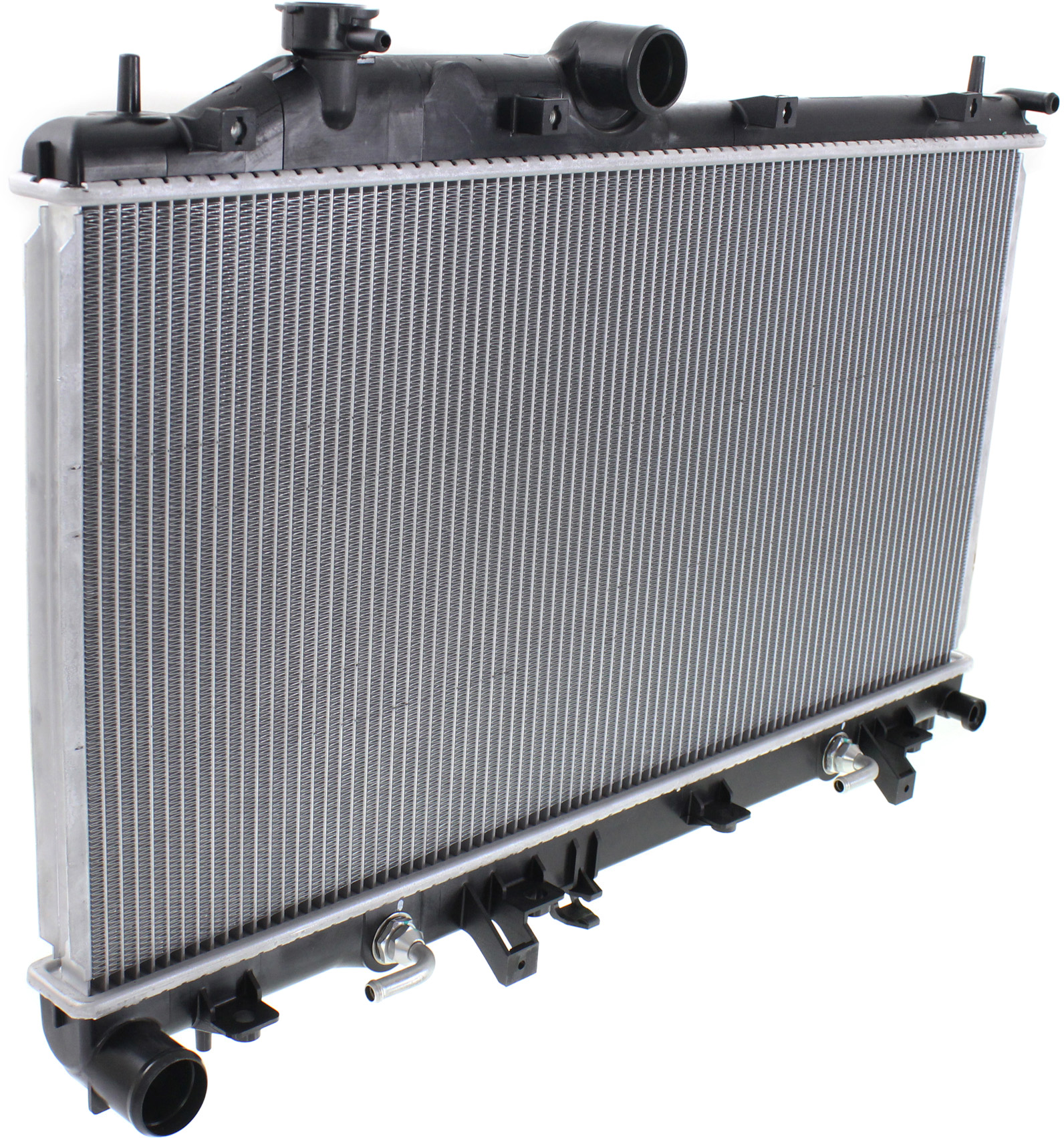 Radiator, 2.5L Engine, Turbocharged, Automatic Transmission, Aluminum Core, Plastic Tank - Image 2