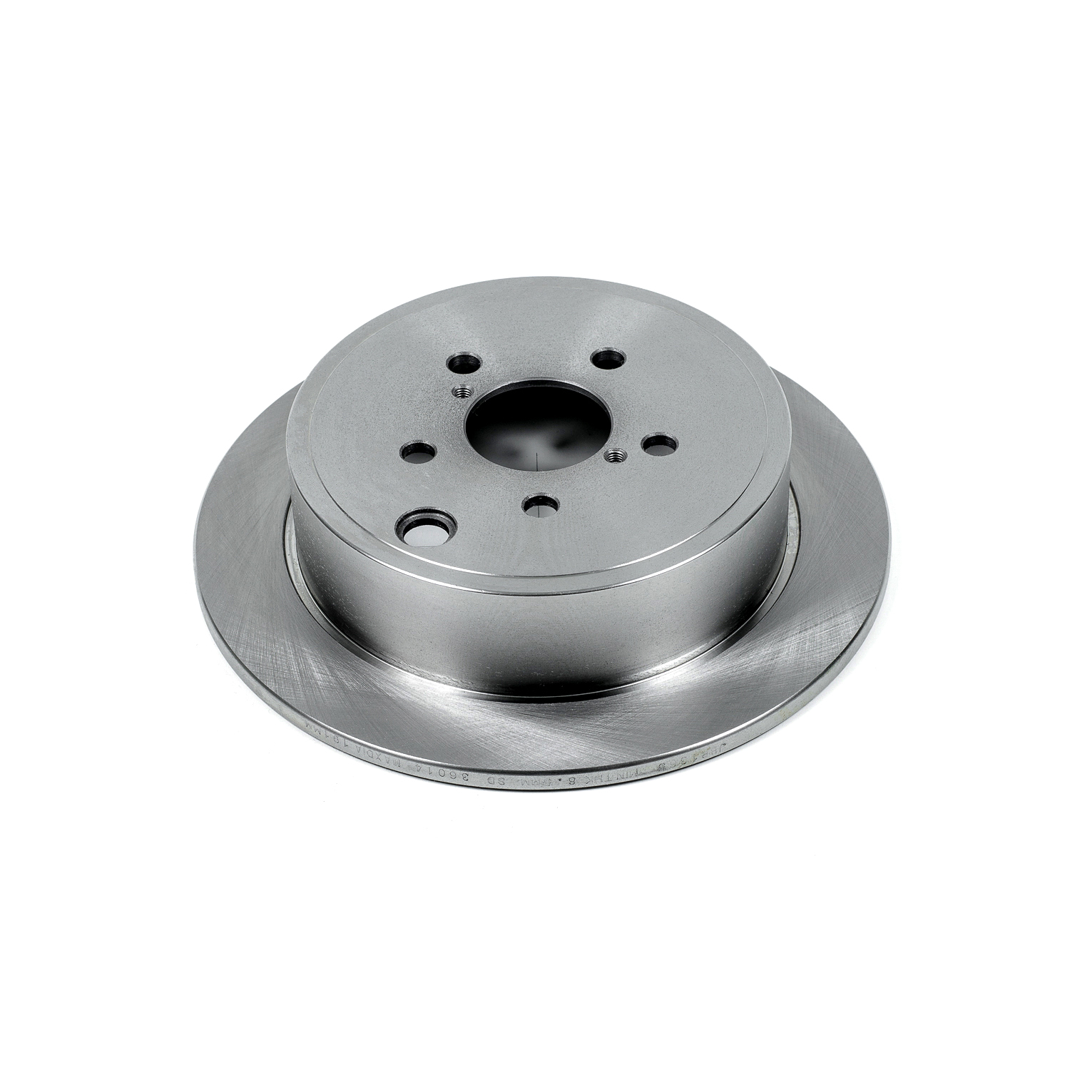 JBR1365 Rear, Driver or Passenger Side Brake Disc, Natural Finish, Plain Surface, Vented, 5 Lugs, 286 mm, Autospecialty By Powerstop