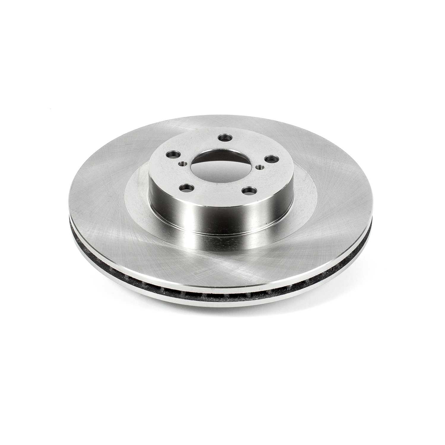 JBR957 Front, Driver or Passenger Side Brake Disc, Natural Finish, Plain Surface, Vented, 5 Lugs, 294 mm, Autospecialty By Powerstop