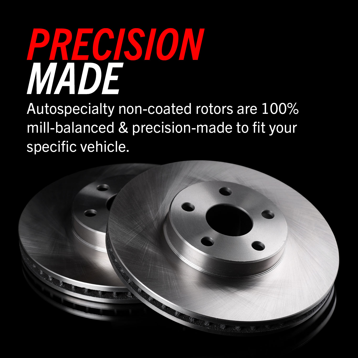 KOE2270 Rear Brake Disc and Pad Kit, Natural Finish, Plain Surface, 5 Lugs, 259 mm, Ceramic, OE Replacement Series - Image 3
