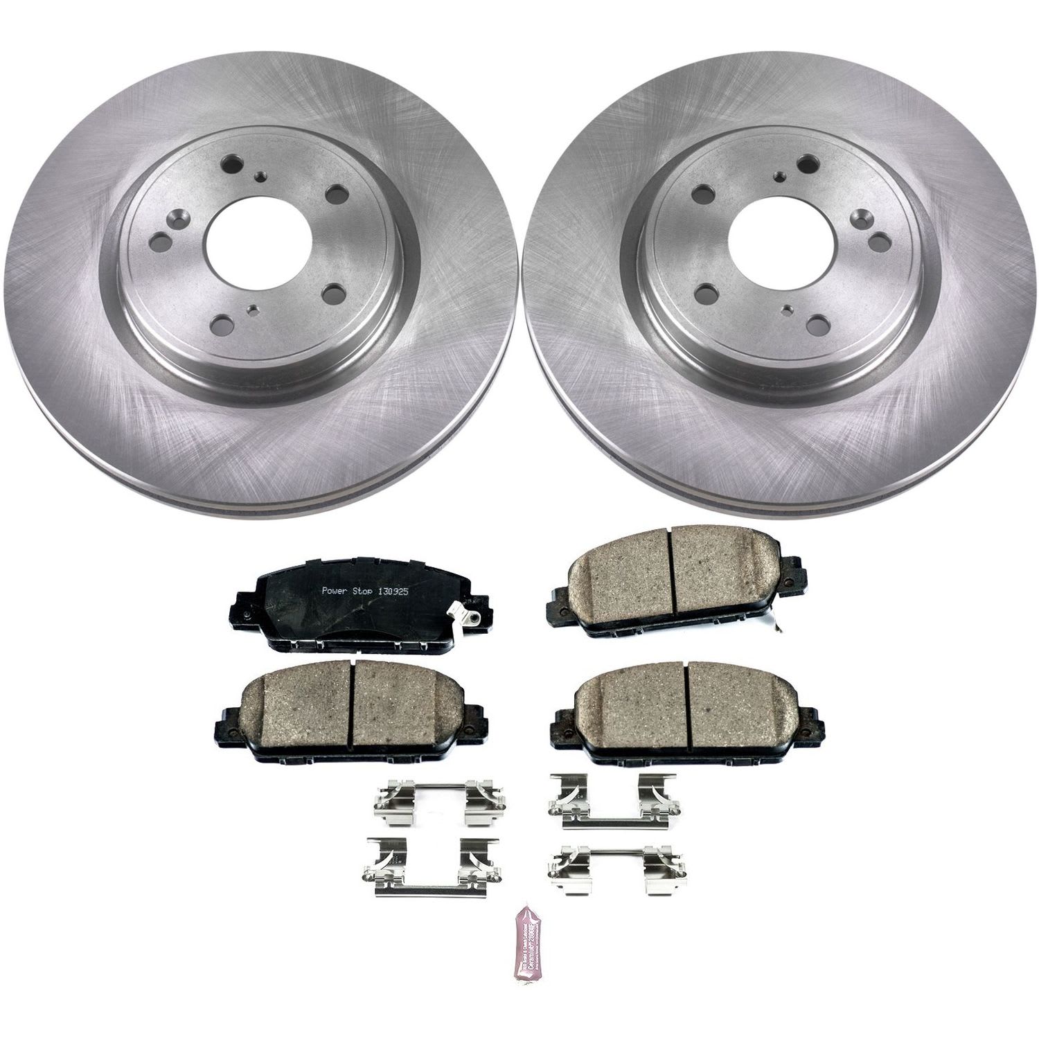 KOE8165 Front Brake Disc and Pad Kit, Plain Surface, 5 Lugs, 311.8 mm, Ceramic, OE Replacement Series - Image 2