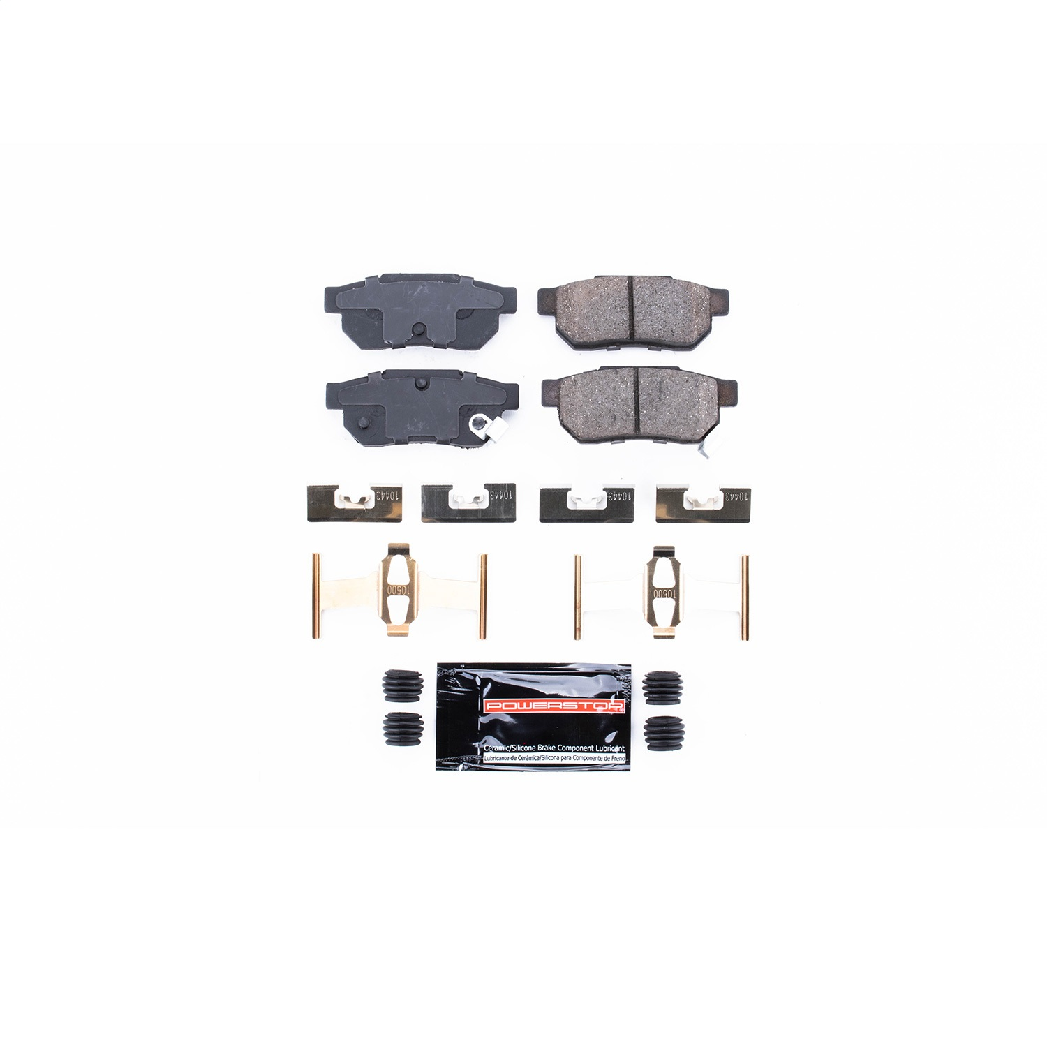 Z23-374 Rear Z23 Daily Carbon-Fiber Ceramic Brake Pads with Stainless-Steel Hardware Kit - Image 4