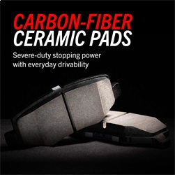 Z23-374 Rear Z23 Daily Carbon-Fiber Ceramic Brake Pads with Stainless-Steel Hardware Kit - Image 5