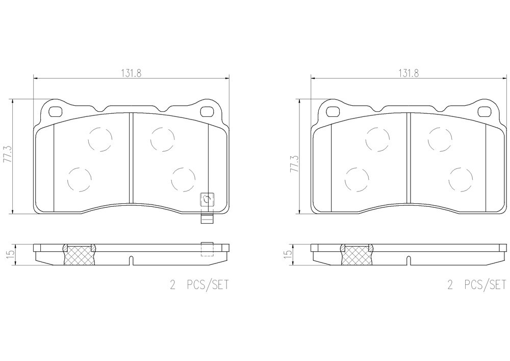 P54039N PRIME Series Ceramic Brake Pad Set