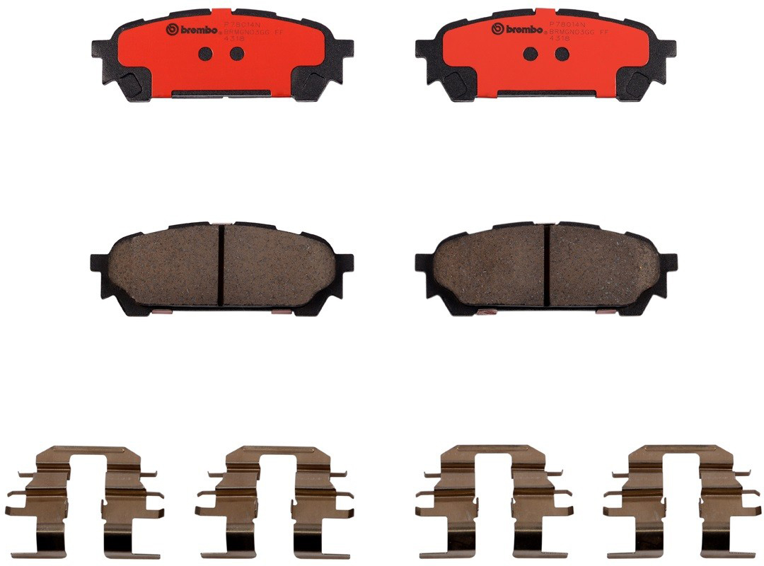 P78014N Rear PRIME Series Ceramic Brake Pad Set