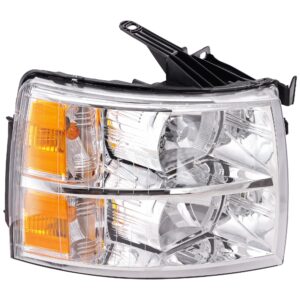 Passenger Side Halogen Headlight, with Bulb, Clear Lens