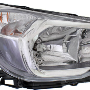 Passenger Side Headlight, with Bulb, Halogen, 2.0L Engine Models, Clear Lens, Gray Interior