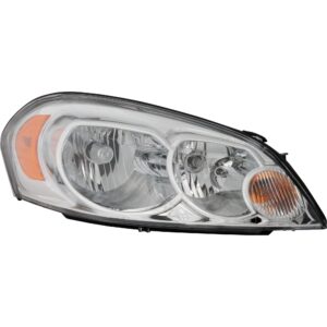 Passenger Side Headlight, with Bulb, Halogen, Clear Lens