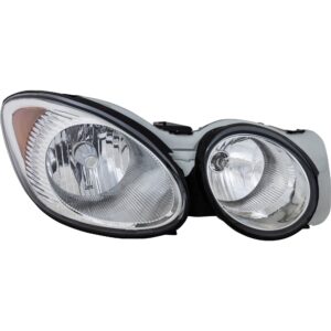 Passenger Side Headlight, with Bulb, Halogen, Clear Lens