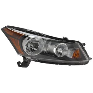 Passenger Side Headlight, with Bulb, Halogen, Clear Lens