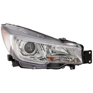 Passenger Side Headlight, with Bulb, Halogen, Clear Lens, 4 Cyl., 2.4L Engine, CAPA Certified