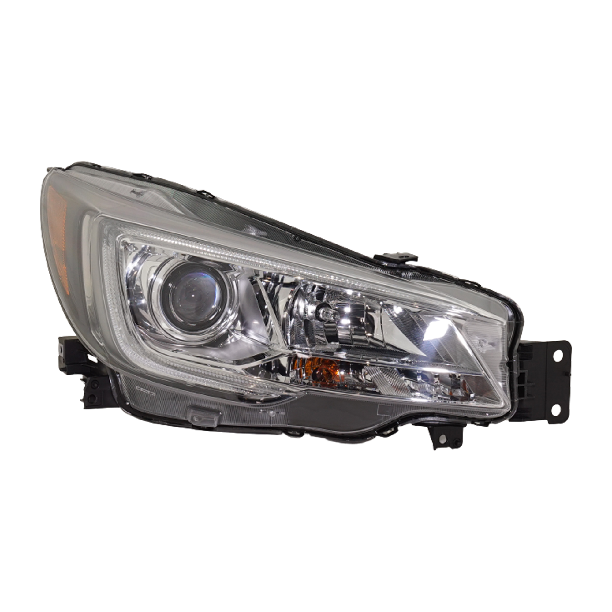 Passenger Side Headlight, with Bulb, Halogen, Clear Lens, 4 Cyl., 2.4L Engine