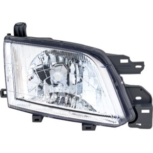 Passenger Side Headlight, with Bulb, Halogen, Clear Lens, 4 Cyl., 2.5L Engine, CAPA Certified