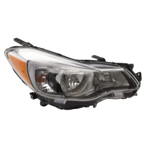 Passenger Side Headlight, with Bulb, Halogen, Clear Lens