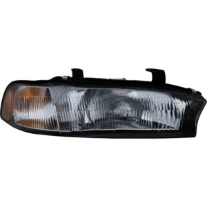 Passenger Side Headlight, with Bulb, Halogen, Clear Lens