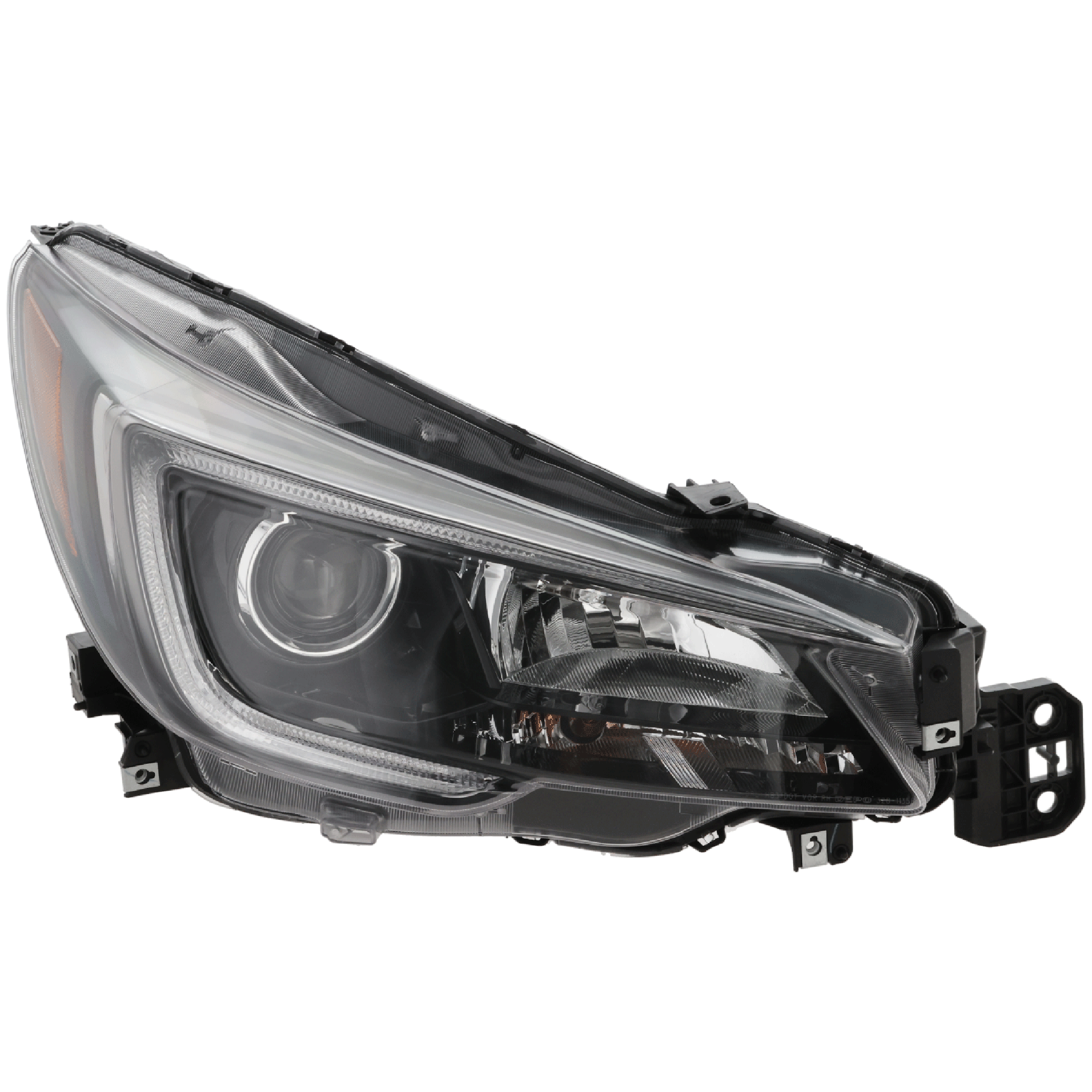 Passenger Side Headlight, with Bulb, Halogen, Clear Lens, CAPA Certified