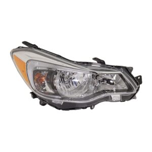 Passenger Side Headlight, with Bulb, Halogen, Clear Lens, CAPA Certified