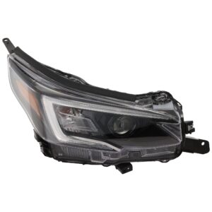 Passenger Side Headlight, with Bulb, LED, Base/Sport/Premium/Onyx Edition XT Models, For Models Without LED Steering Responsive Headlights (SRH)