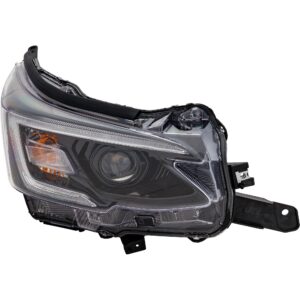 Passenger Side Headlight, with Bulb, LED, Base/Sport/Premium/Onyx Edition XT Models, For Models Without LED Steering Responsive Headlights (SRH), CAPA Certified