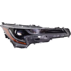 Passenger Side Headlight, with Bulb, LED, Clear Lens