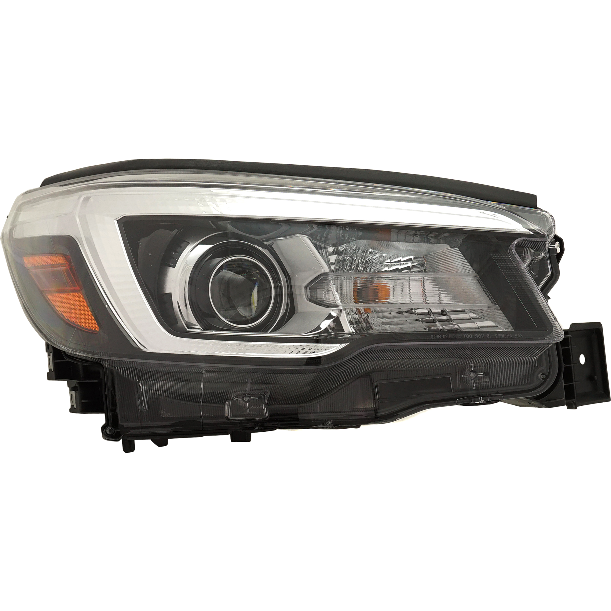Passenger Side Headlight, with Bulb, LED, Clear Lens