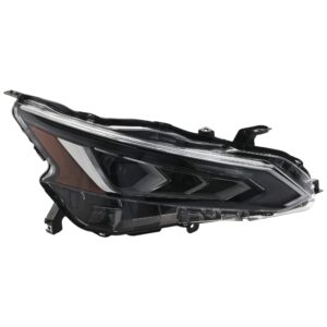 Passenger Side Headlight, with Bulb, LED, Clear Lens