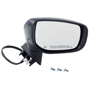 Passenger Side Mirror, Power Adjust, Heated, Manual Folding, Paintable, In-housing Signal Light, No Memory, No Puddle Light, No Auto-Dim, With Blind Spot Detection in Glass