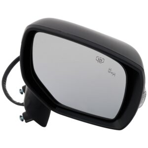 Passenger Side Mirror, Power Adjust, Heated, Manual Folding, Paintable, In-housing Signal Light, No Memory, No Puddle Light, No Auto-Dim, With Blind Spot Detection in Glass