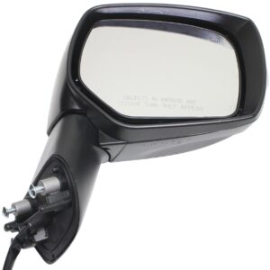 Passenger Side Mirror, Power Adjust, Heated, Manual Folding, Paintable, In-housing Signal Light, No Memory, No Puddle Light, No Auto-Dim, No Blind Spot Feature