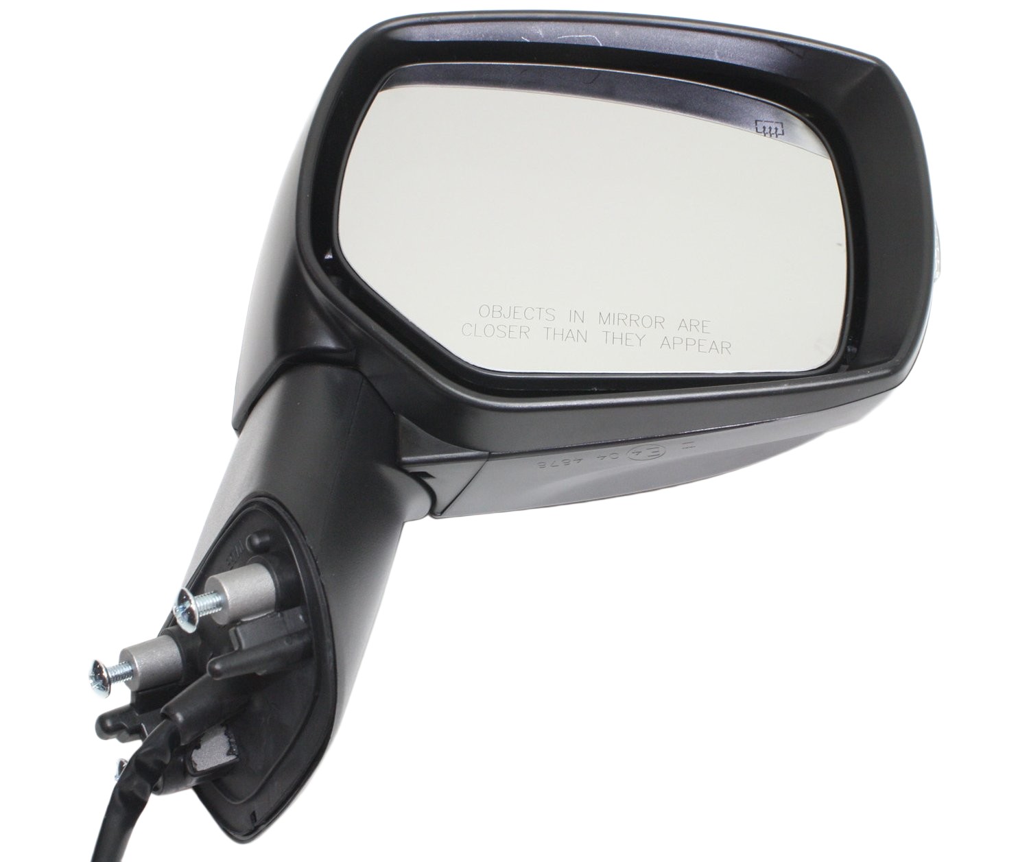 Passenger Side Mirror, Power Adjust, Heated, Manual Folding, Paintable, In-housing Signal Light, No Memory, No Puddle Light, No Auto-Dim, No Blind Spot Feature