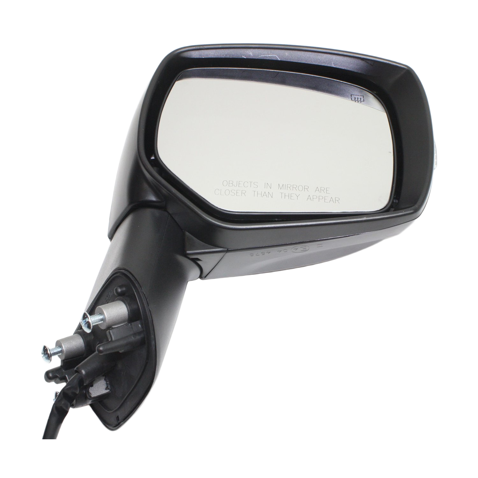 Passenger Side Mirror, Power Adjust, Heated, Manual Folding, Paintable, In-housing Signal Light, No Memory, No Puddle Light, No Auto-Dim, No Blind Spot Feature