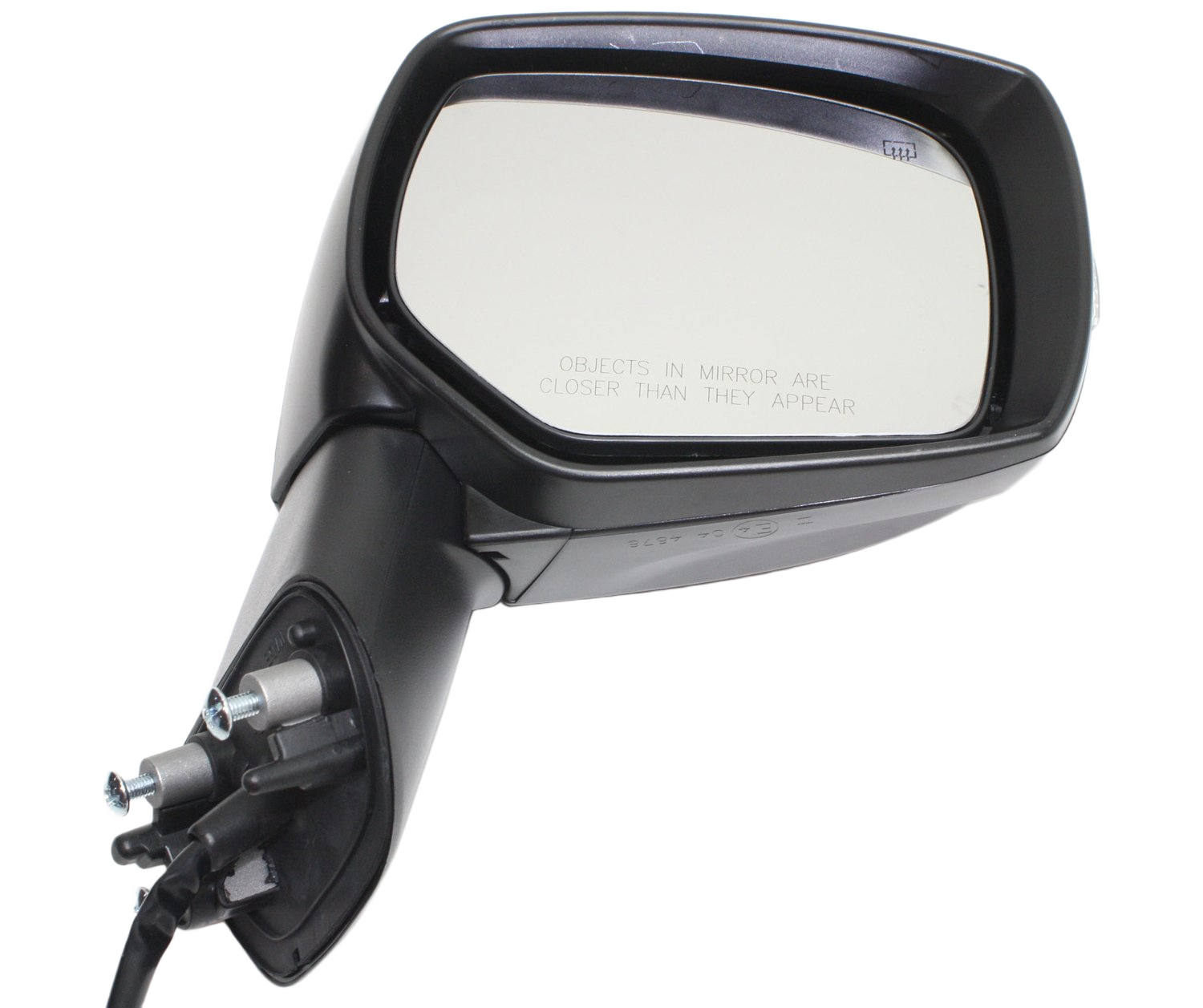 Passenger Side Mirror, Power Adjust, Heated, Manual Folding, Paintable, In-housing Signal Light, No Memory, No Puddle Light, No Auto-Dim, No Blind Spot Feature