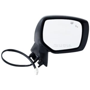 Passenger Side Mirror, Power Adjust, Heated, Manual Folding, Paintable, No Signal Light, No Memory, No Puddle Light, No Auto-Dim, With Blind Spot Detection in Glass