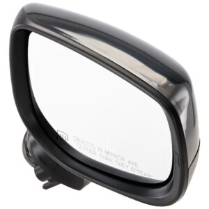 Passenger Side Mirror, Power Adjust, Heated, Manual Folding, Paintable, No Signal Light, No Memory, No Puddle Light, No Auto-Dim, No Blind Spot Feature