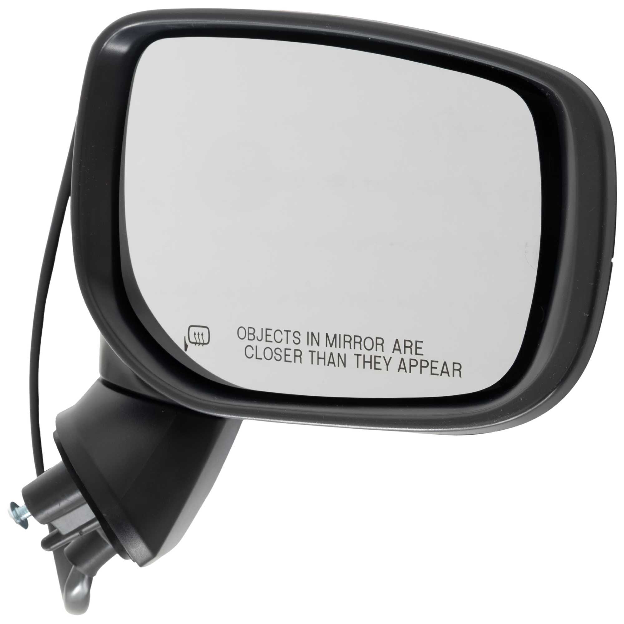 Passenger Side Mirror, Power Adjust, Heated, Manual Folding, Paintable, No Signal Light, No Memory, No Puddle Light, No Auto-Dim, With Blind Spot Light in Housing