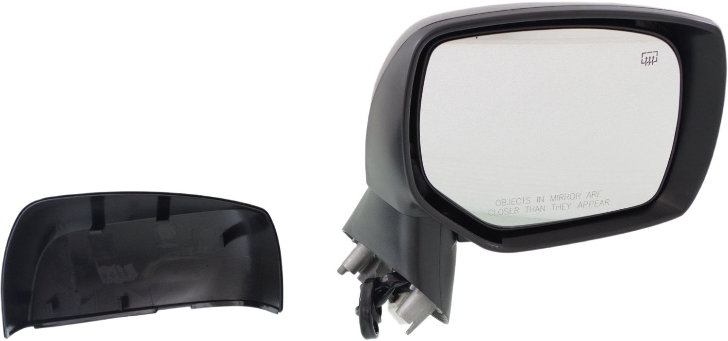 Passenger Side Mirror, Power Adjust, Heated, Manual Folding, With 1 Paintable and 1 Textured Black Cap, No Signal Light, No Memory, No Puddle Light, No Auto-Dim, No Blind Spot...