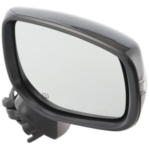 Passenger Side Mirror, Power Adjust, Manual Folding, Heated, Paintable, In-housing Signal Light, No Memory, No Puddle Light, No Auto-Dimming, No Blind Spot Feature