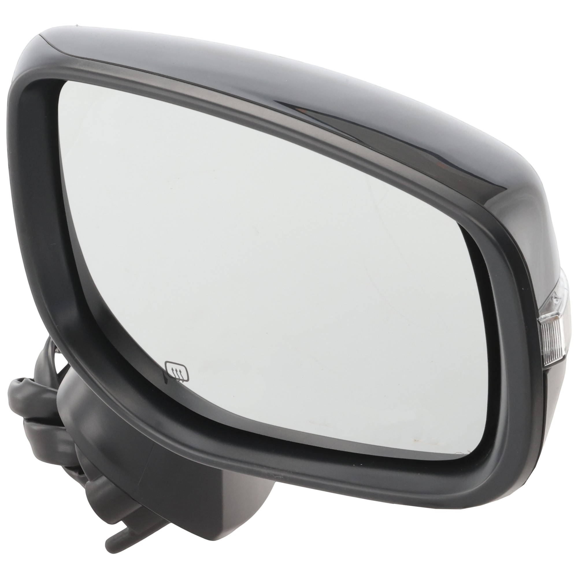Passenger Side Mirror, Power Adjust, Manual Folding, Heated, Paintable, In-housing Signal Light, No Memory, No Puddle Light, No Auto-Dimming, No Blind Spot Feature