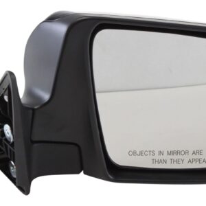 Passenger Side Mirror, Power Adjust, Manual Folding, Heated, Paintable, In-housing Signal Light, No Memory, No Puddle Light, No Auto-Dimming, No Blind Spot Feature