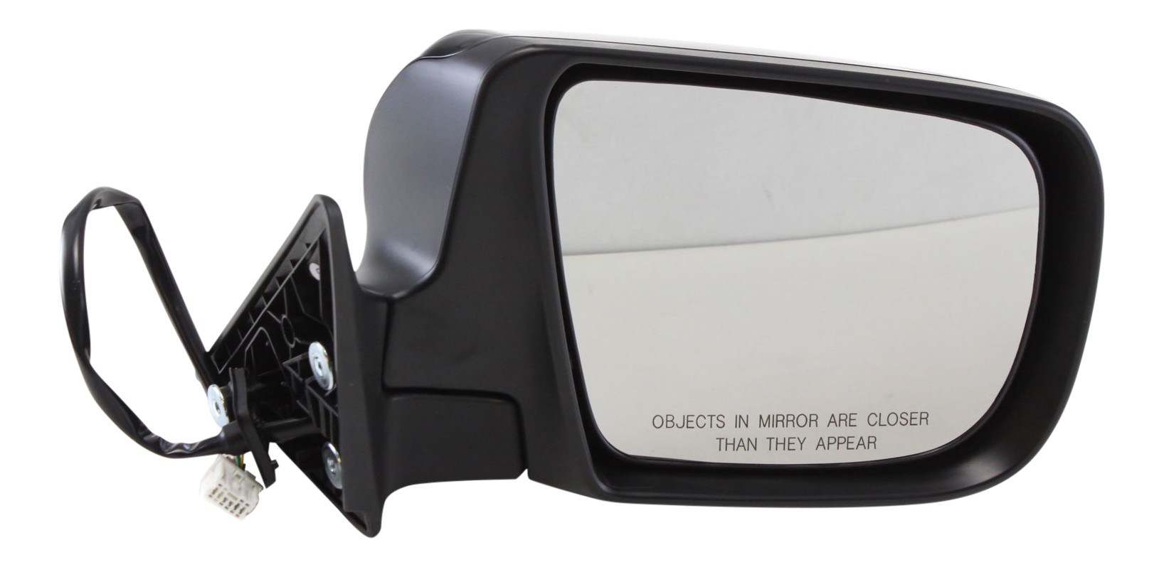 Passenger Side Mirror, Power Adjust, Manual Folding, Heated, Paintable, In-housing Signal Light, No Memory, No Puddle Light, No Auto-Dimming, No Blind Spot Feature