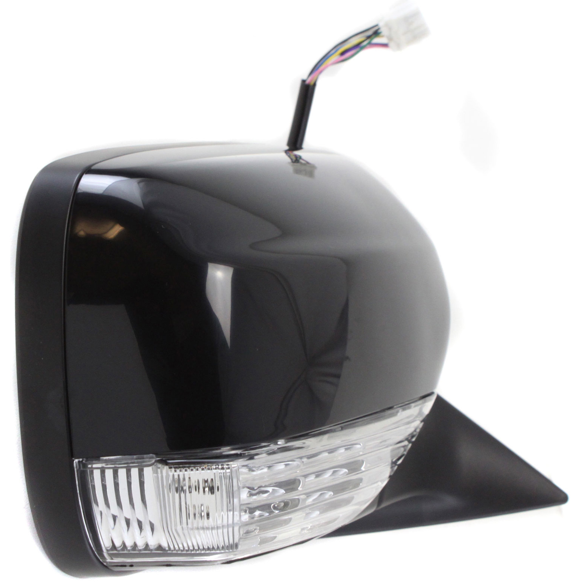 Passenger Side Mirror, Power Adjust, Manual Folding, Heated, Paintable, In-housing Signal Light, No Memory, No Puddle Light, No Auto-Dimming, No Blind Spot Feature