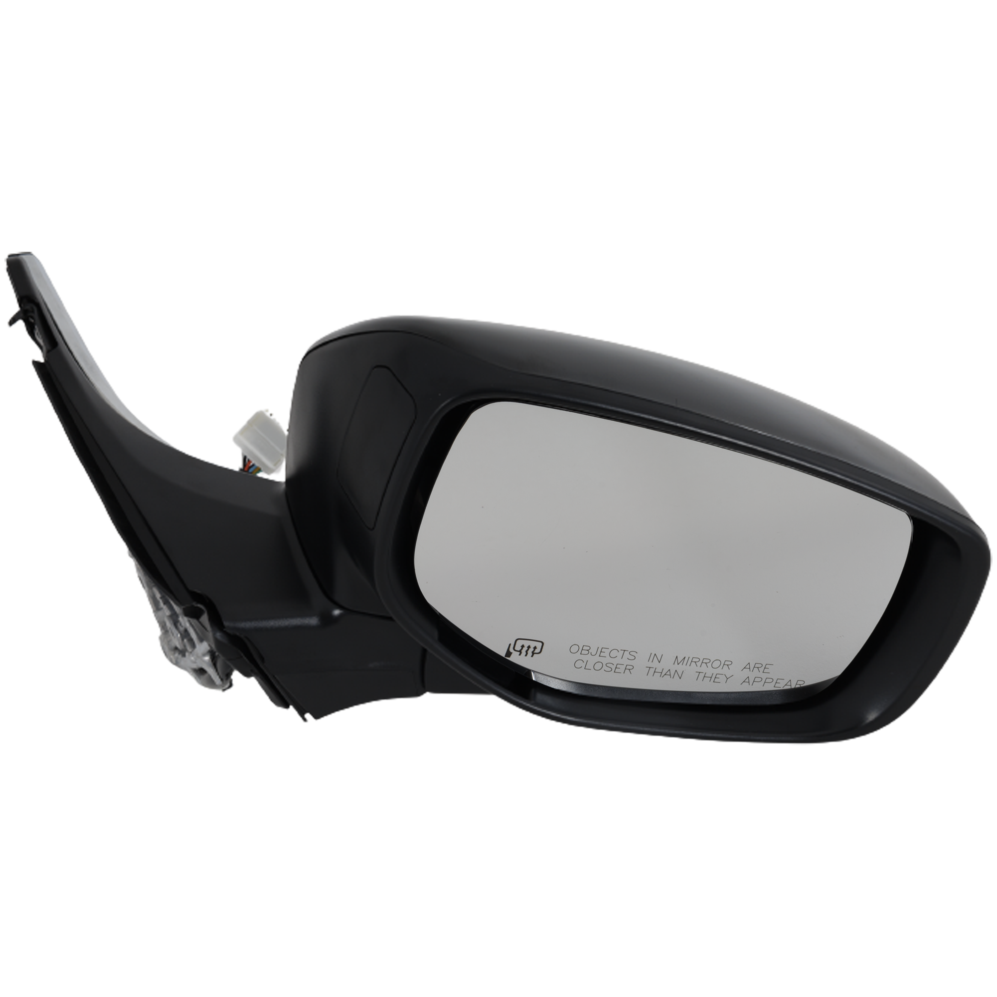 Passenger Side Mirror, Power Adjust, Manual Folding, Heated, Paintable, In-housing Signal Light, No Memory, No Puddle Light, No Auto-Dimming, No Blind Spot Feature