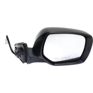 Passenger Side Mirror, Power Adjust, Manual Folding, Heated, Paintable, In-housing Signal Light, No Memory, No Puddle Light, No Auto-Dimming, No Blind Spot Feature
