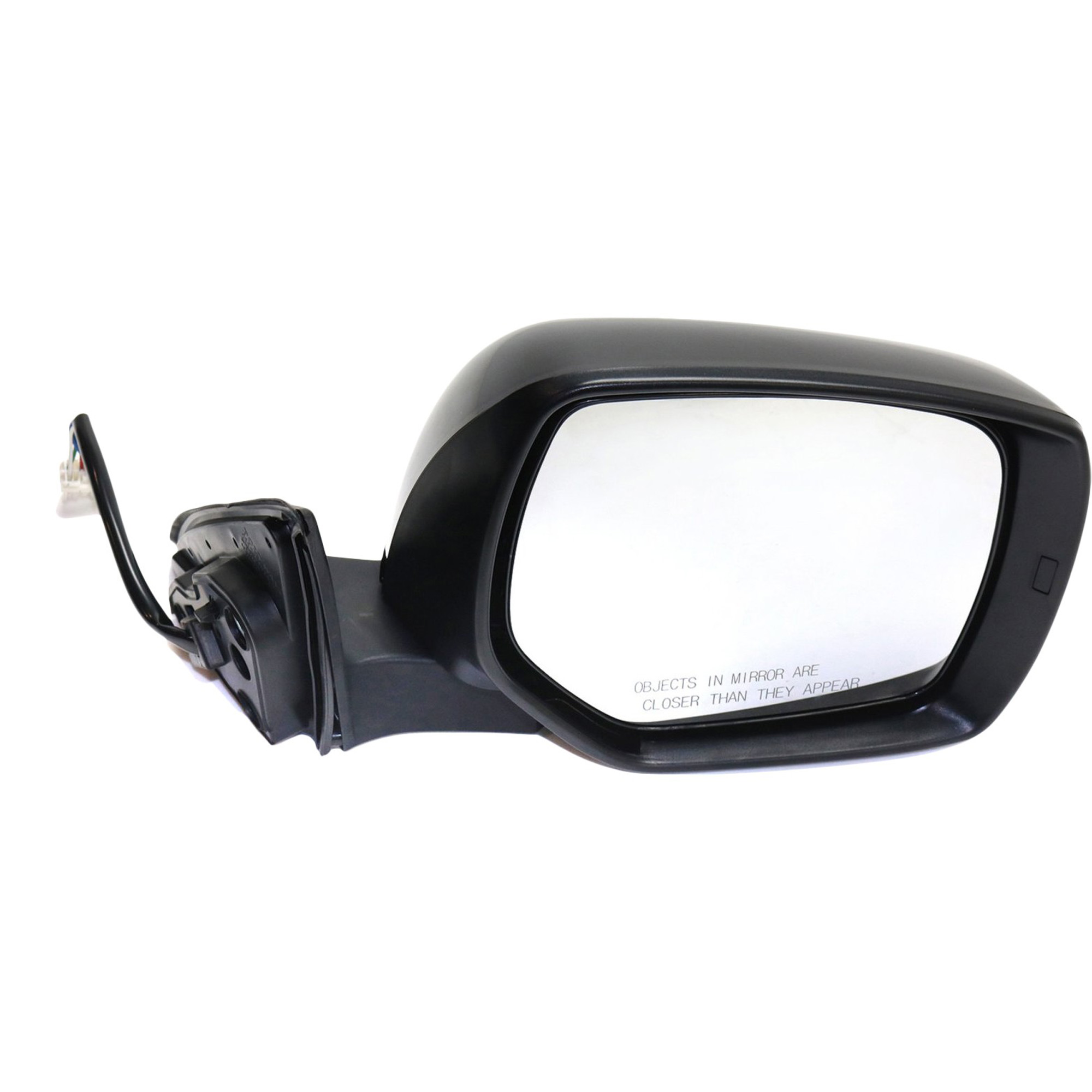 Passenger Side Mirror, Power Adjust, Manual Folding, Heated, Paintable, In-housing Signal Light, No Memory, No Puddle Light, No Auto-Dimming, No Blind Spot Feature