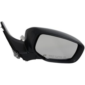 Passenger Side Mirror, Power Adjust, Manual Folding, Heated, Paintable, In-housing Signal Light, No Memory, No Puddle Light, No Auto-Dimming, No Blind Spot Feature