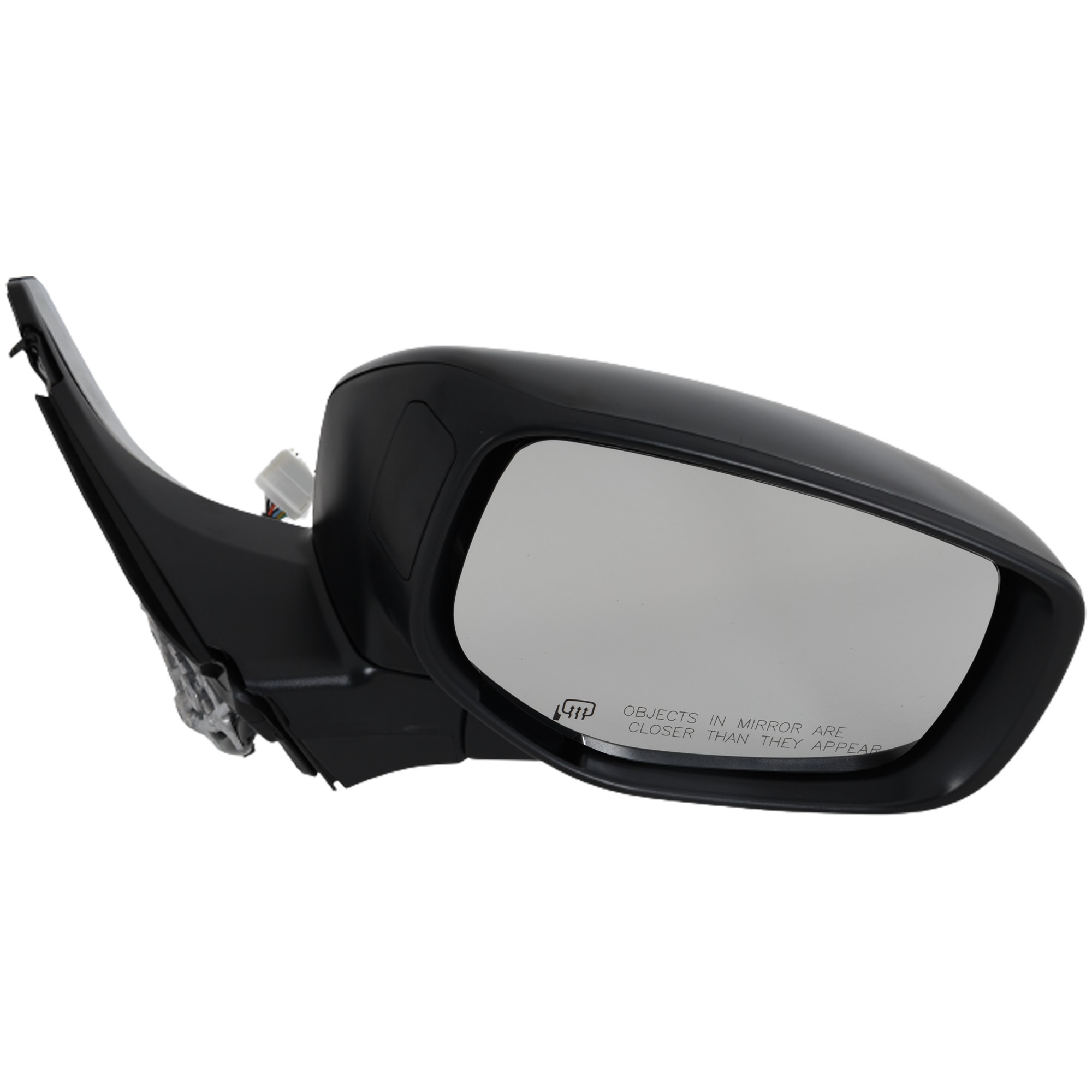 Passenger Side Mirror, Power Adjust, Manual Folding, Heated, Paintable, In-housing Signal Light, No Memory, No Puddle Light, No Auto-Dimming, No Blind Spot Feature