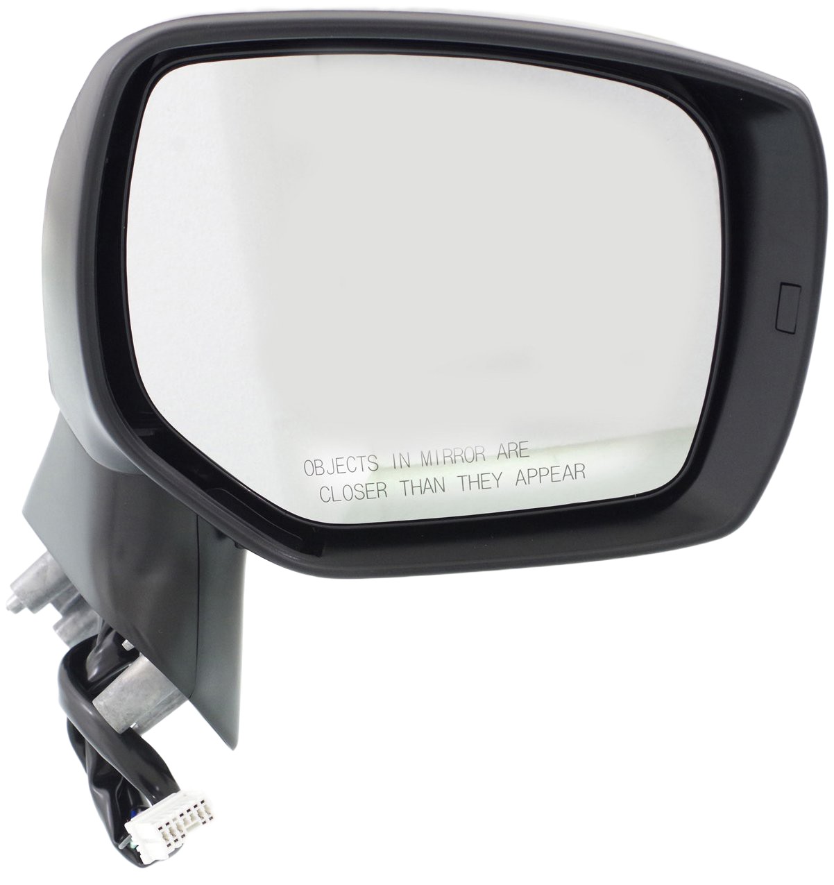 Passenger Side Mirror, Power Adjust, Manual Folding, Heated, Paintable, In-housing Signal Light, No Memory, No Puddle Light, No Auto-Dimming, No Blind Spot Feature