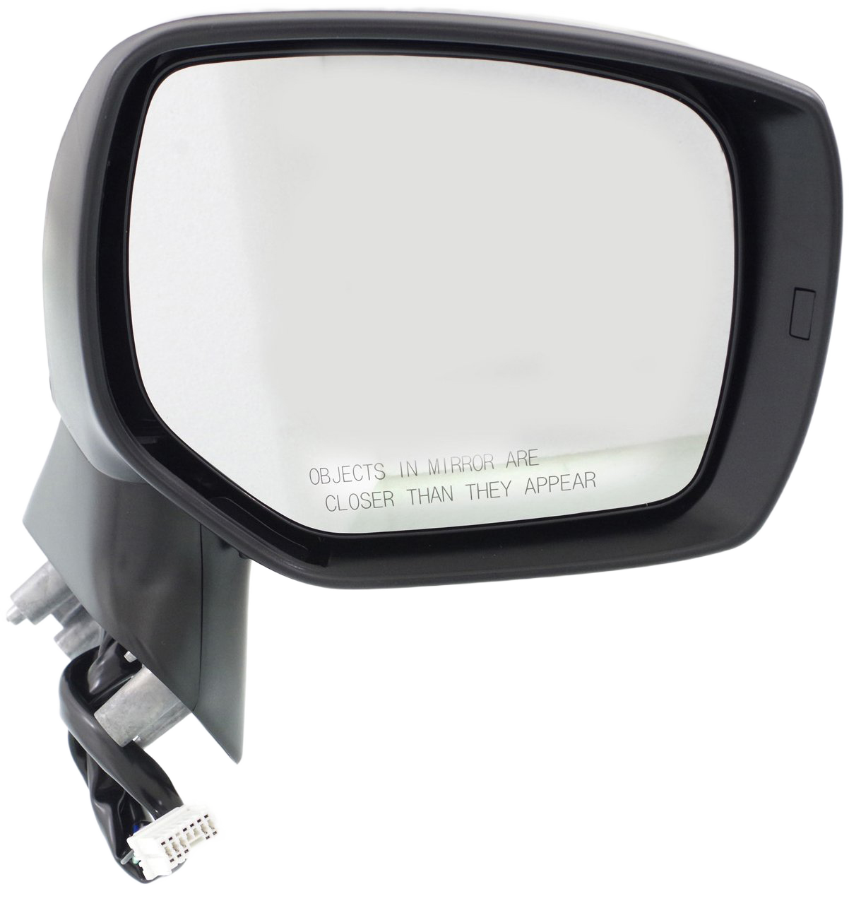 Passenger Side Mirror, Power Adjust, Manual Folding, Heated, Paintable, In-housing Signal Light, No Memory, No Puddle Light, No Auto-Dimming, No Blind Spot Feature